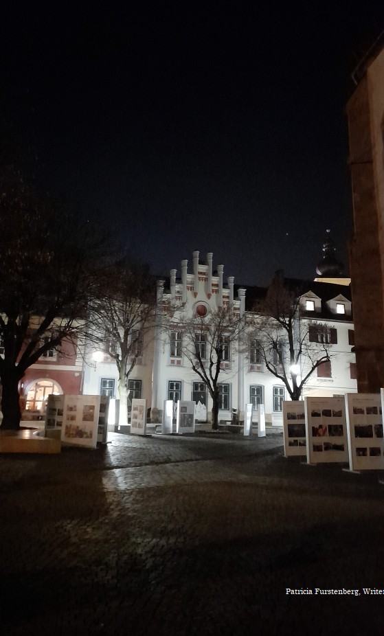 Huet Square in Sibiu Romania at night