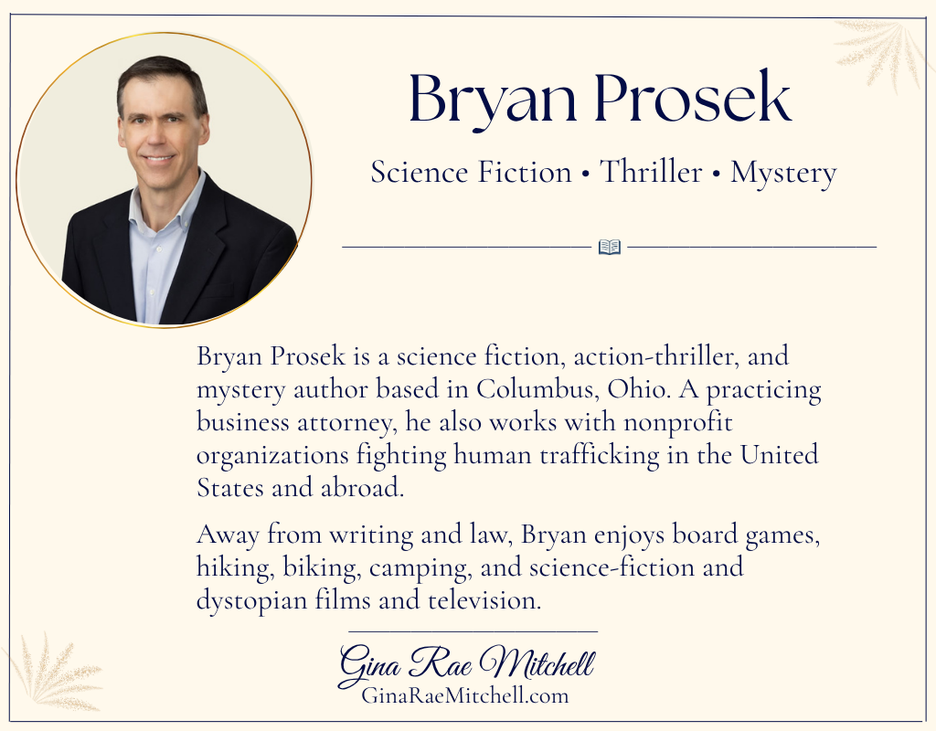 Author card featuring Bryan Prosek with his photograph and biography