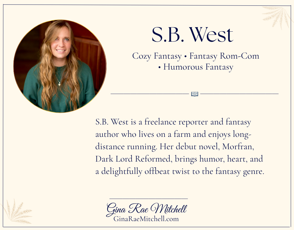 Author S.B. West, freelance reporter and author of Morfran, Dark Lord Reformed