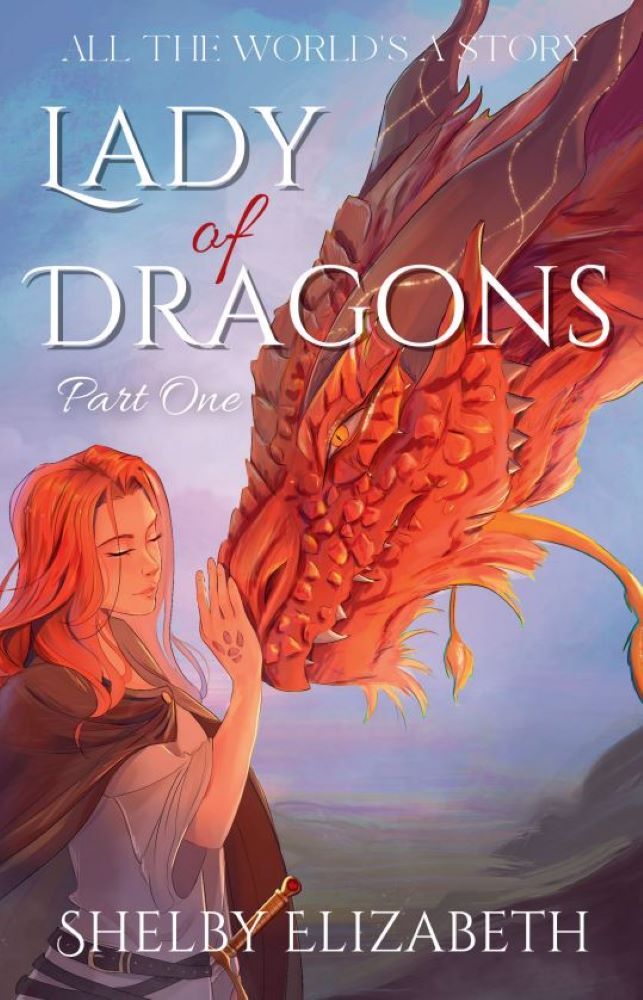 Lady of Dragons Part One by Shelby Elizabeth | BBNYA 2025 Semi-Finalist Spotlight 4 Lady of Dragons Part One by Shelby Elizabeth. A YA fantasy scene featuring a phoenix dragon, magical embers, and an epic, fiery atmosphere.”