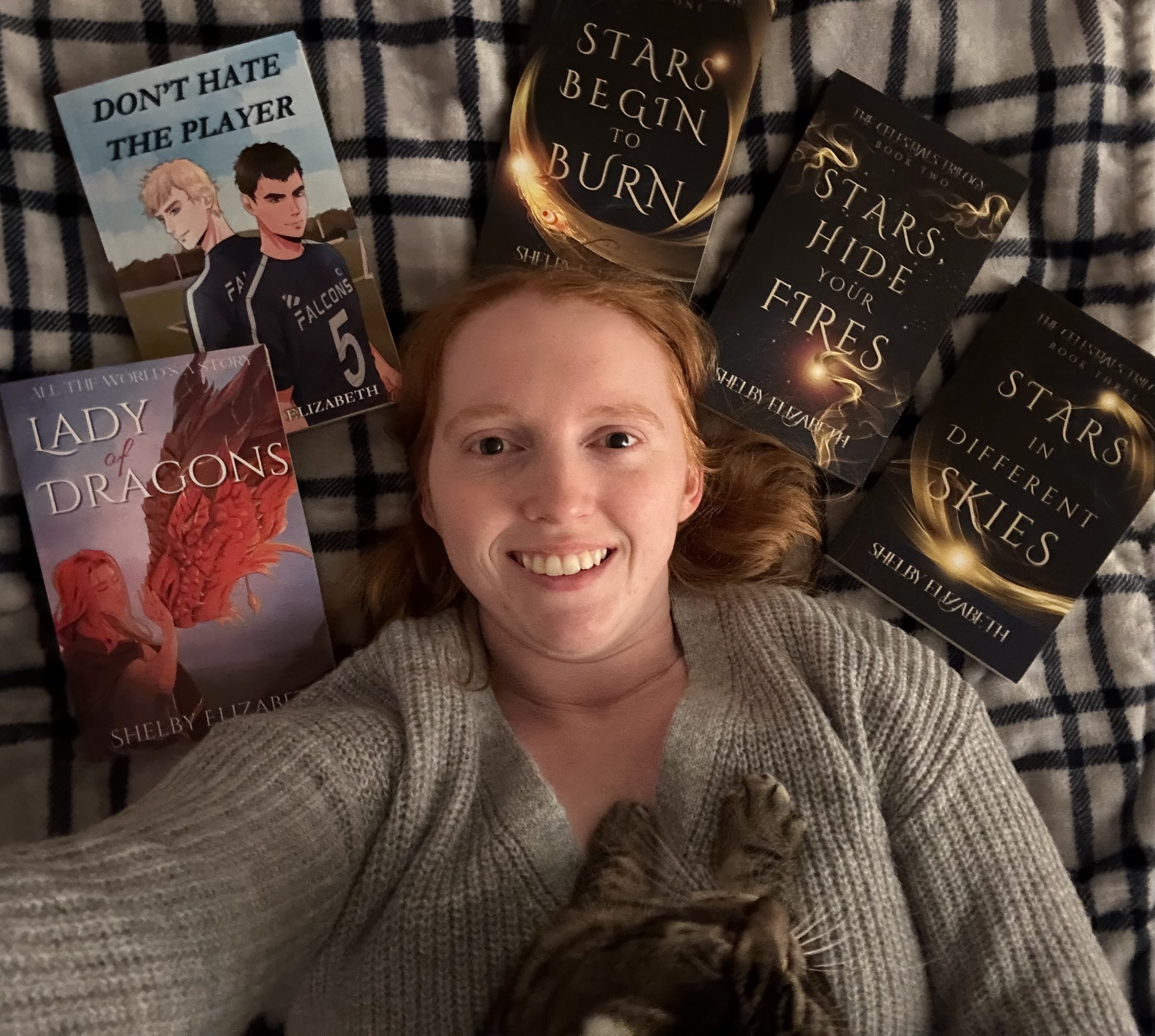 “Portrait of author Shelby Elizabeth, smiling warmly. Used in BBNYA 2025 spotlight on ginaraemitchell.com.”